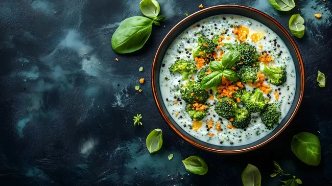 Cremige Käsesoße mit frischem Brokkoli