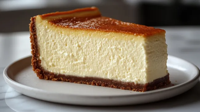 Cremiger Käsekuchen mit knuspriger Kekskruste