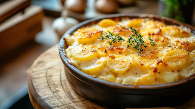Cremiges Kartoffelauflauf mit Kräutern