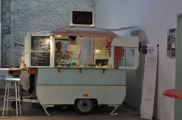 Crepes-Stand auf Street Food Festival