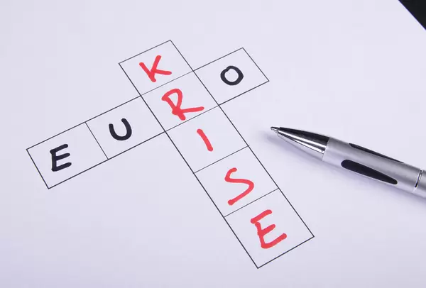 Crossword puzzle with Euro Kriste text