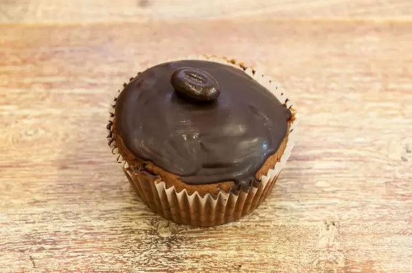 Cup-Cake mit Schokolade