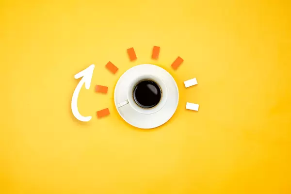 Cup of coffee illustrating rise of power