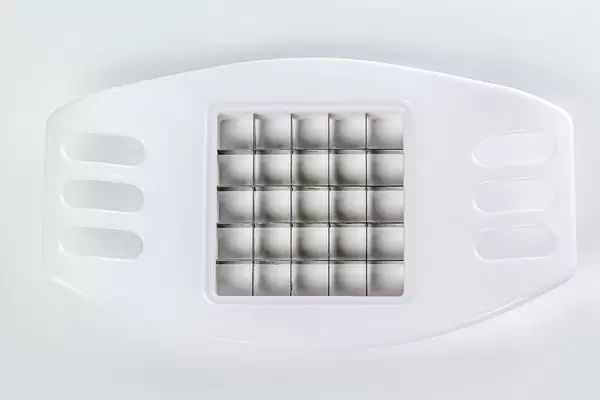 Cutter for dicing vegetables, top view