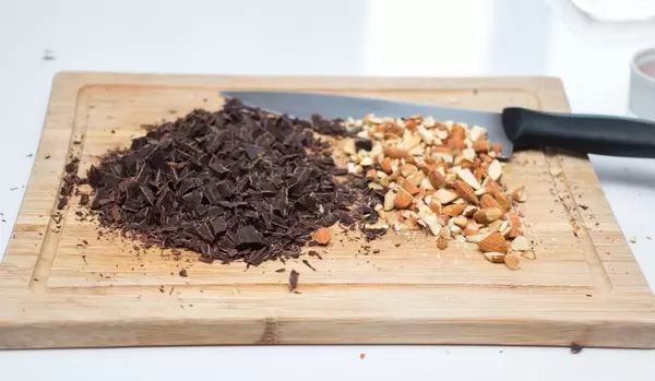 Cutting Board with Chocolate and Nuts   Flip 2019