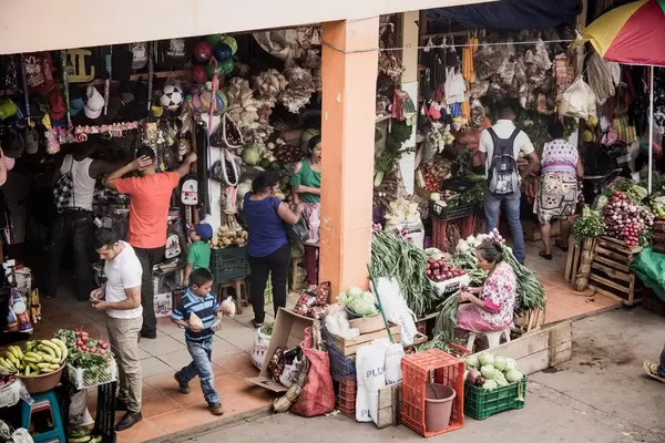 Daily life at a Market