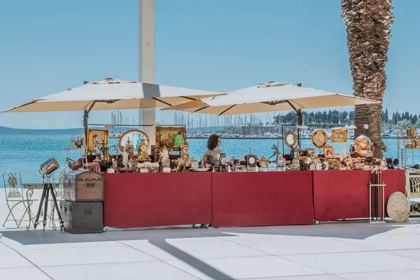 Daily market in Split, Croatia