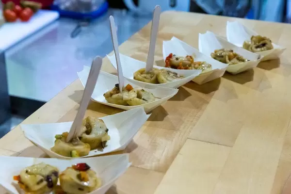 D'Angelo Bio Pasta Vegan in verschiedenen Variationen zum Probieren auf der Veggieworld in Köln