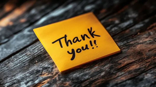 Dankbarkeit auf verwittertem Holz