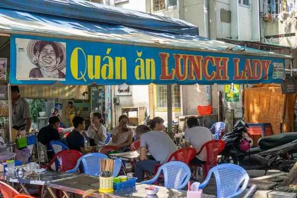 Das berühmte Street Food Restaurant Lunch Lady in Ho Chi Minh City