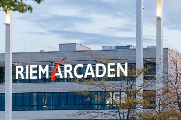 Das Einkaufszentrum Riem Arcaden bei der Messestadt in München