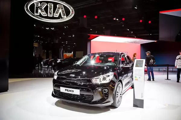Das Kia Modell Rio bei der IAA 2017 in Frankfurt am Main