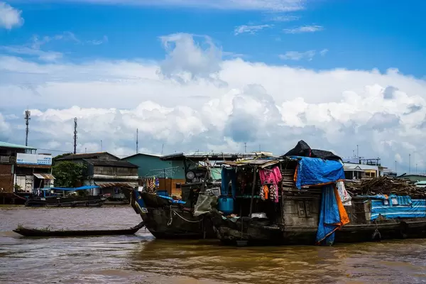 Das Leben der Anwohner des Mekong Deltas