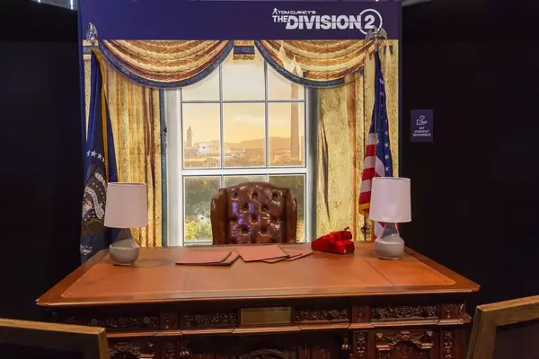 Das Präsidentenbüro am Messestand von Tom Clancy's The Division 2