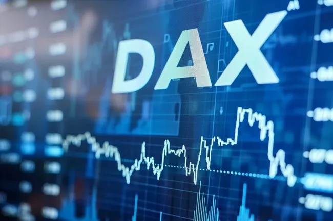 DAX-Aktienindex - Grafik für Börseninformationen und Finanzberichte
