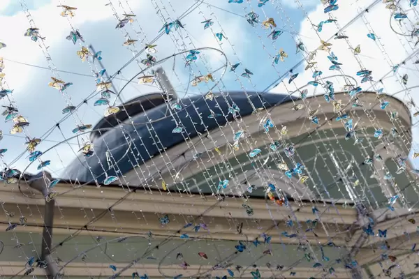 Decoration during World Cup in the Bol'shaya Dmitrovka Street in Moscow