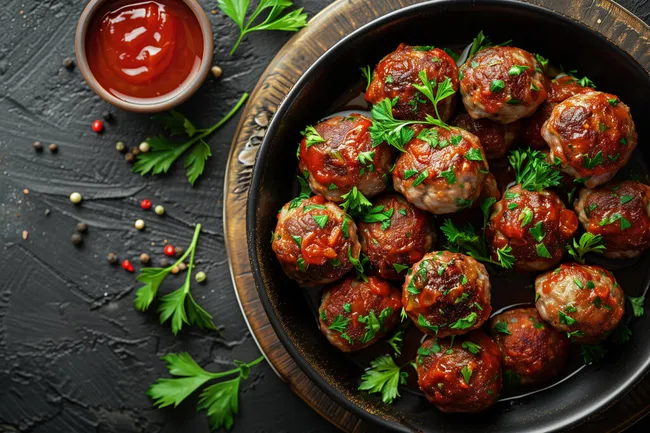 Deftige Fleischbällchen in Tomatensauce