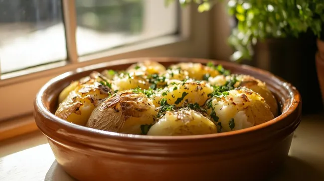Deftige Ofenkartoffeln mit Käsetopping