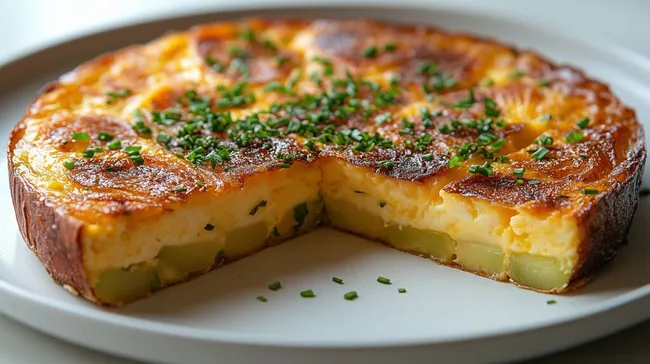 Deftige Sellerie-Frittata mit Schnittlauch