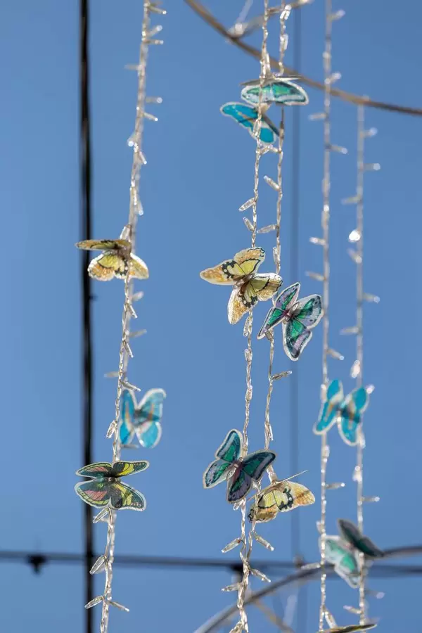 Dekoration auf der Bol'shaya Dmitrovka Straße in Moskau