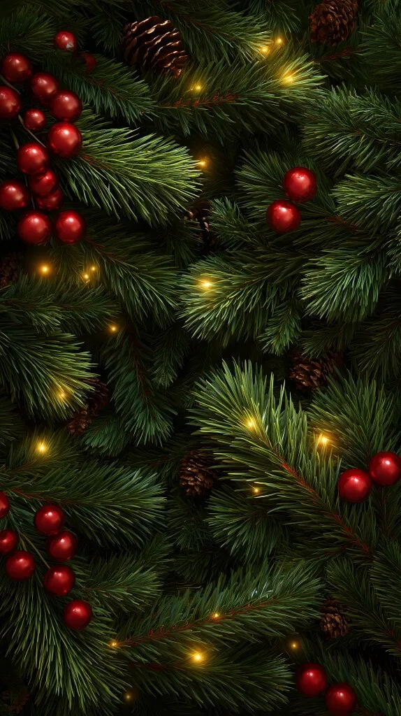 Dekorative Weihnachtskranz-Komposition mit Tannenzweigen