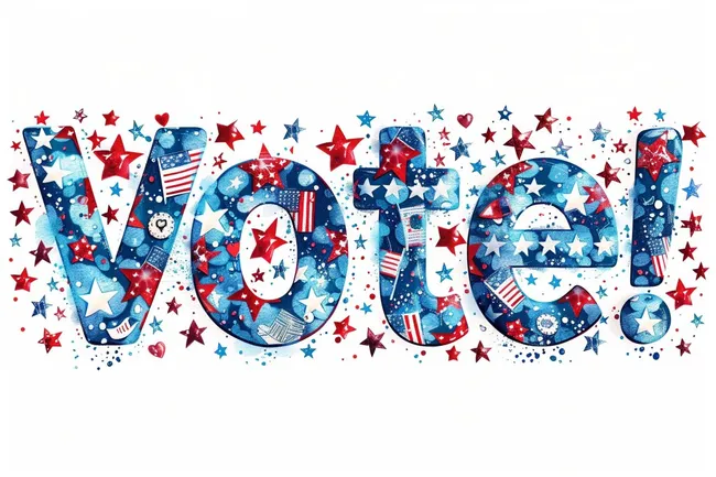 Dekorativer patriotischer Hintergrund mit Sternen und Streifen