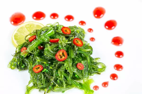 Delicious dietary seaweed salad - chuka