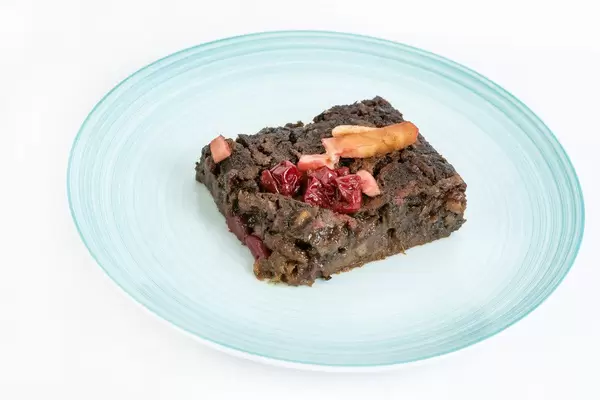 Delicious healthy Apple Cake with Cherries