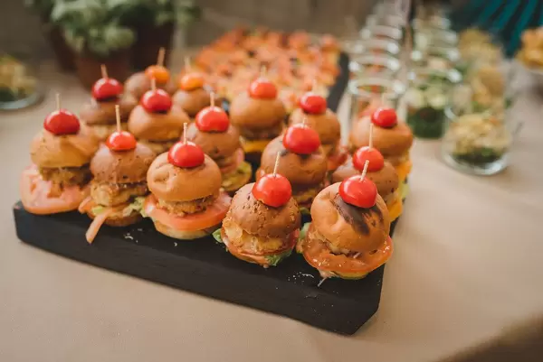 Delicious Mini Burgers With A Tomato Slice On Top (Flip 2019)