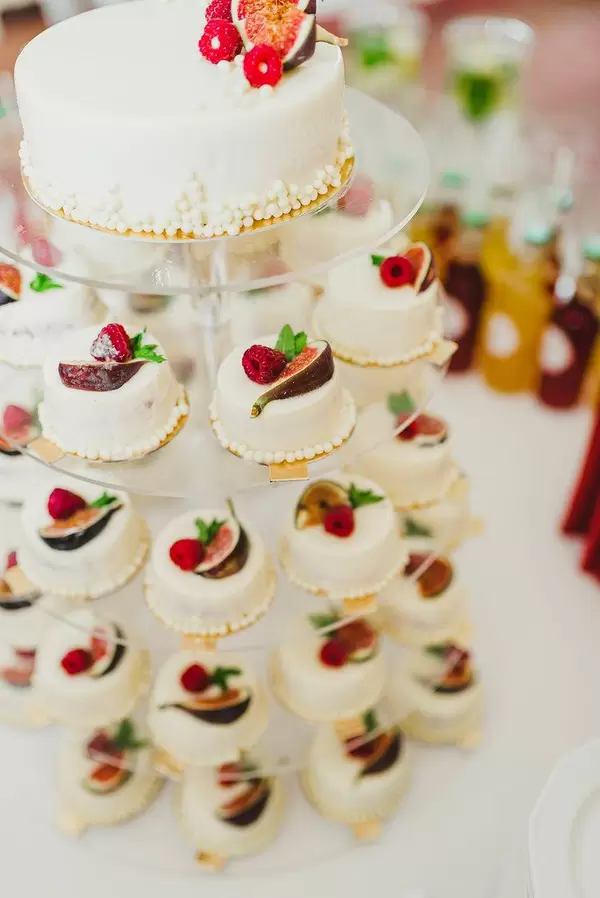 Delicious White Mini Cakes On A  Stand (Flip 2019)