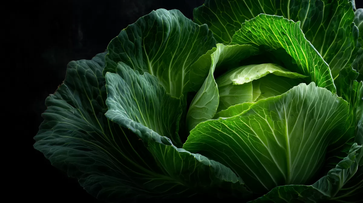 Delikates Blattgemüse im natürlichen Licht