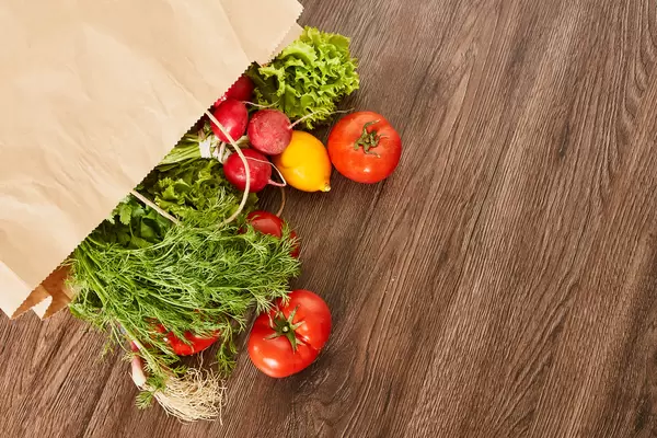 Delivery or grocery shopping healthy food