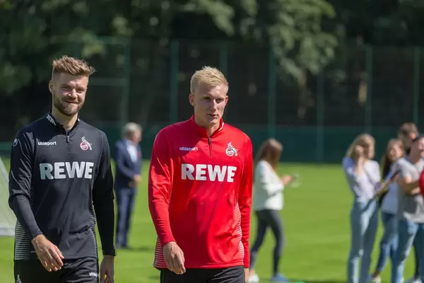 Dennis Morschel und Frederik Sørensen beim Training am 25.06.2018