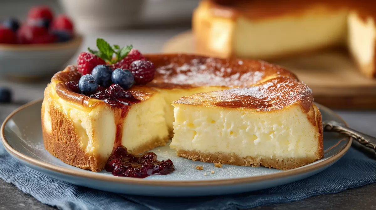 Der beste Käsekuchen der Welt mit frischen Beeren