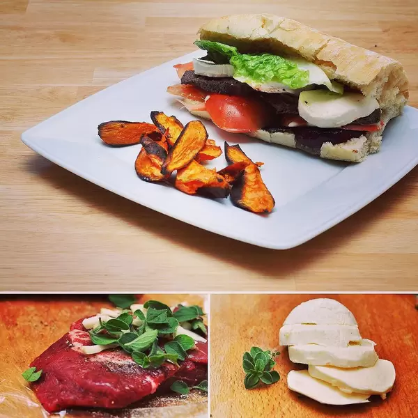 Der Rinder-Bürger von @hellofreshde war mal wieder lecker! #hellofresh #food #foodgasm #foodporn #foodstagram #foodpics #foodpic #burger #burgers #mozarella #steak #meat #meating #yummy