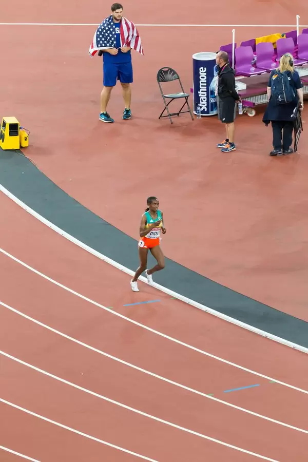 Dera Dida (10.000 Meter Lauf) bei den IAAF Leichtathletik-Weltmeisterschaften 2017 in London