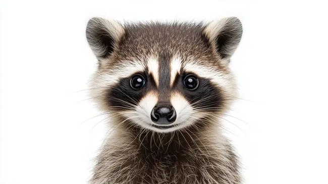 Detailansicht eines niedlichen Waschbären