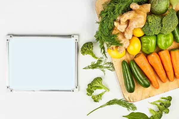 Detox dieting with organic vegetables