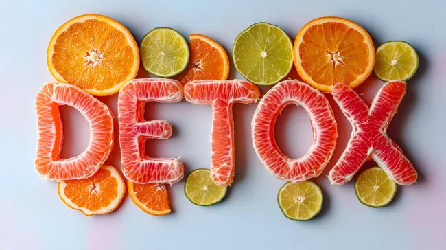 Detox-Konzept mit Zitrusfrüchten