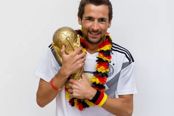 Deutscher Fußballfan träumt vom Weltmeister-Titel in Russland
