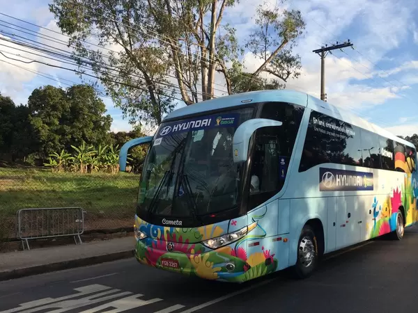 Deutscher Mannschaftsbus - Fußball-WM 2014, Brasilien