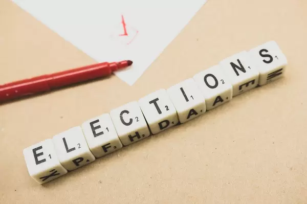 Dice reading ELECTIONS