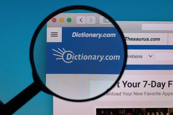 Dictionary.com logo under magnifying glass