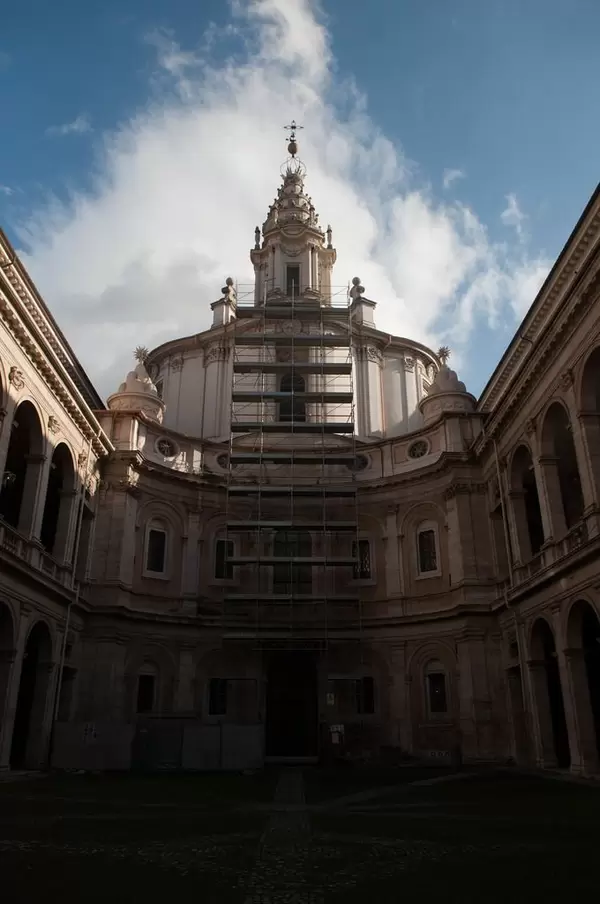 Die Kirche Sant'Ivo alla Sapienza in Rom, Italien