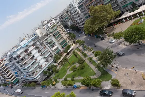 Die kleinen Gebäude in Thessaloniki