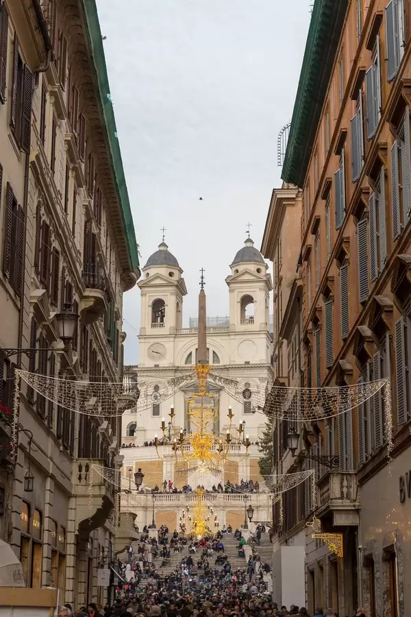 Die Spanischen Treppen in Campo Marzio, Rom