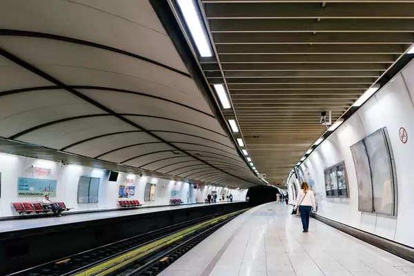 Die U-Bahn-Haltestelle "Omonia Metro Station" in Athen, Griechenland