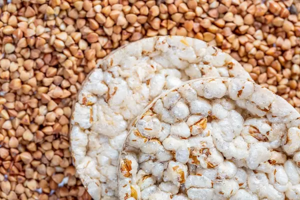 Dietary crispy bread on buckwheat