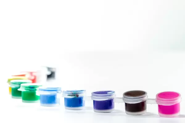 Different colors of paint for drawing (Flip 2019)