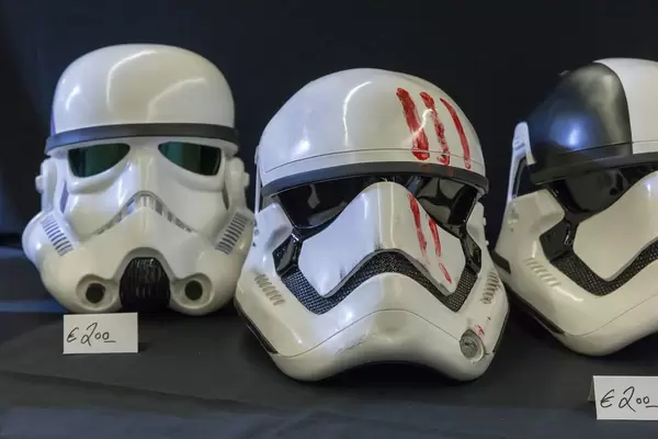Different Storm Trooper helmets